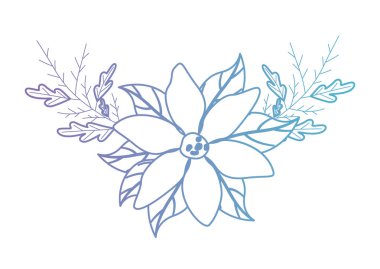 güzel çiçek ve Leafs Bahçe