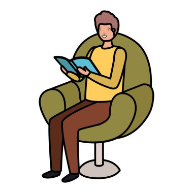 kanepe avatar karakteri adam okuma kitap