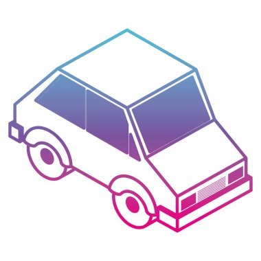 sedan araba izometrik simgesi