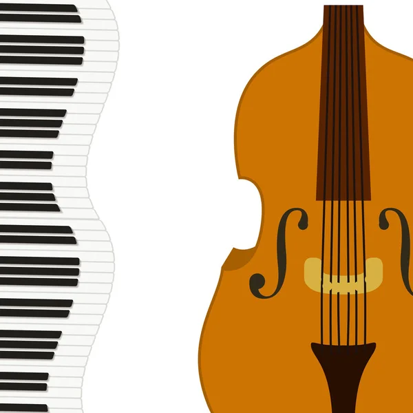 Geigen-Instrumentenmuster — Stockvektor
