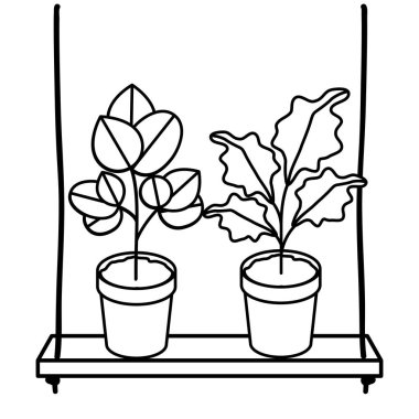 raf bitkileri izole simgesi