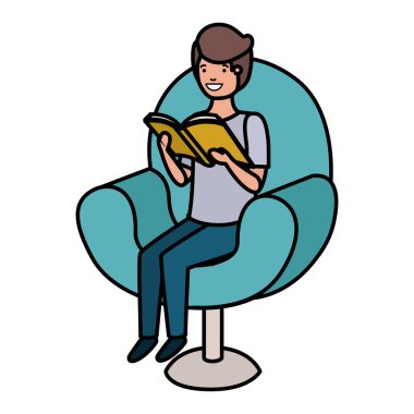 kanepe avatar karakteri adam okuma kitap