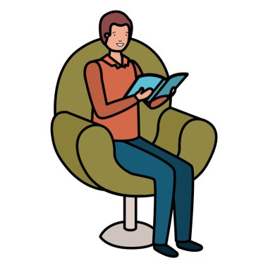 kanepe avatar karakteri adam okuma kitap