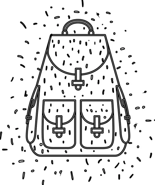 Bolsa de viaje icono aislado — Vector de stock