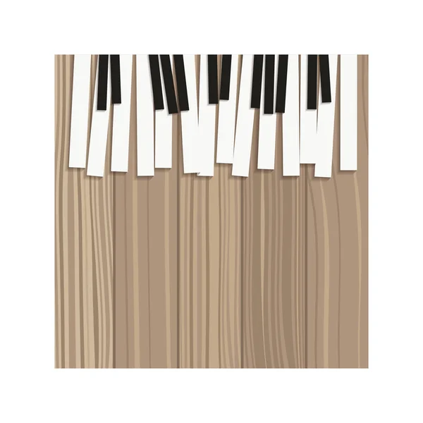 Instrumento musical padrão piano teclado — Vetor de Stock