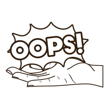 açık el konuşma kabarcık komik kelimeler alma