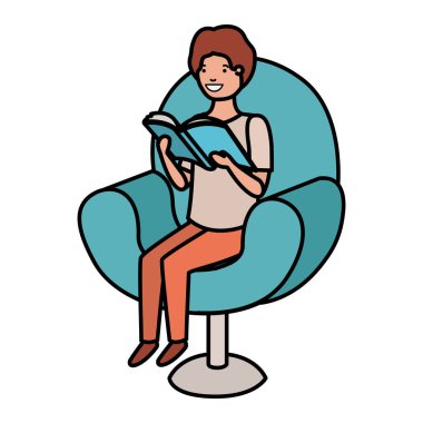 kanepe avatar karakteri adam okuma kitap