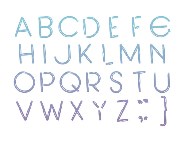 Значки шрифту типу абетки — стоковий вектор