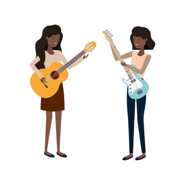 müzik aletleri karakteri olan kadınlar