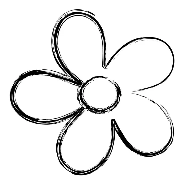 Krásná květinová ikona — Stockový vektor