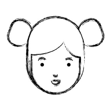 güzel ve genç kadın baş