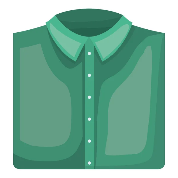 Elegante camicia piegata icona maschile — Vettoriale Stock