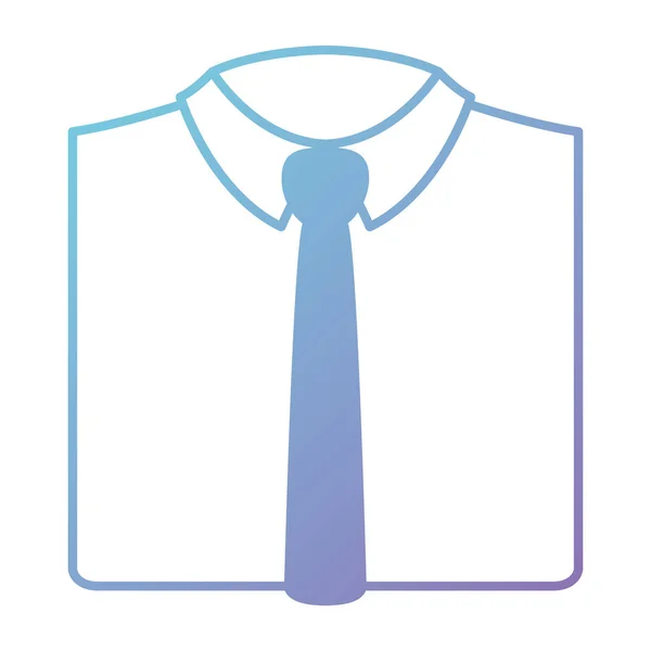 Elegantes Hemd mit Krawatte — Stockvektor