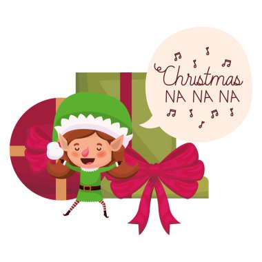 hediye kutuları avatar karakteri ile elf kadın