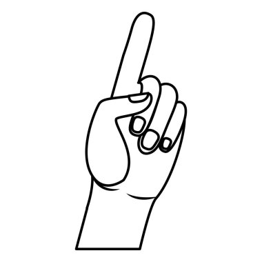 el insan dizin izole simgesi