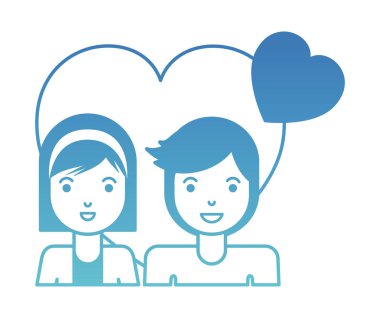 kalpler ile genç çift karakter seviyorum