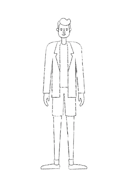 젊은 남자 아바타 캐릭터 — 스톡 벡터