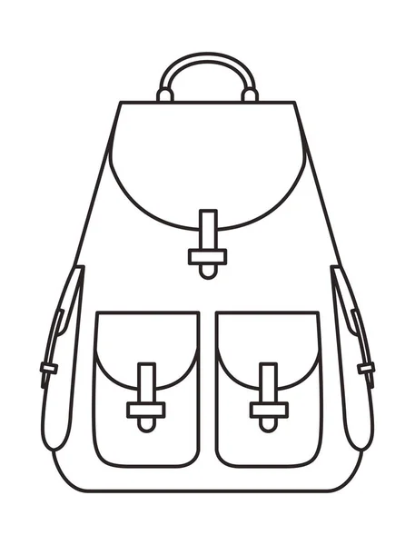 Reisetasche isoliert Symbol — Stockvektor