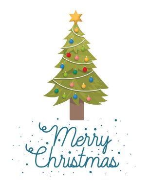 Hediyeler izole simgesi ile Noel ağacı