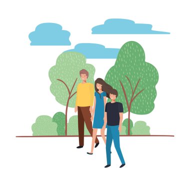 manzara avatar karakter birlikte grup insan