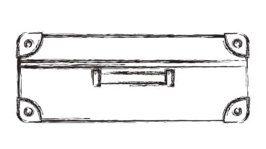 bavul seyahat izole simgesi