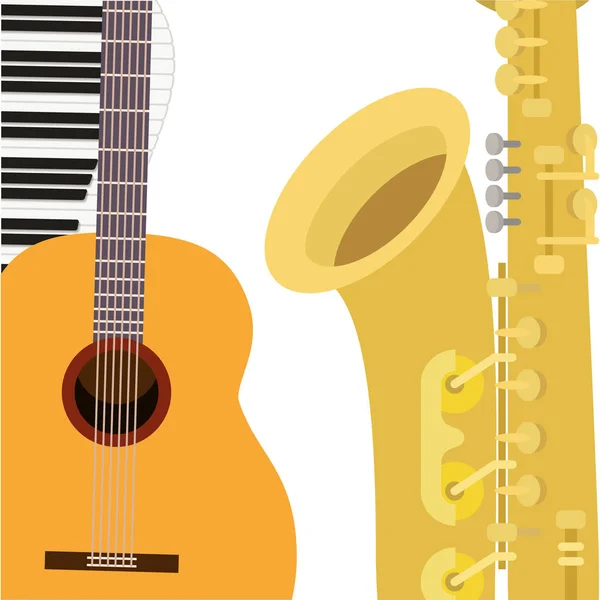 Значок візерунка музичних інструментів — стоковий вектор