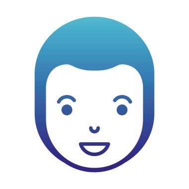 genç adam baş avatar karakter