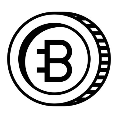 Bitcoin ticaret teknoloji simgesi