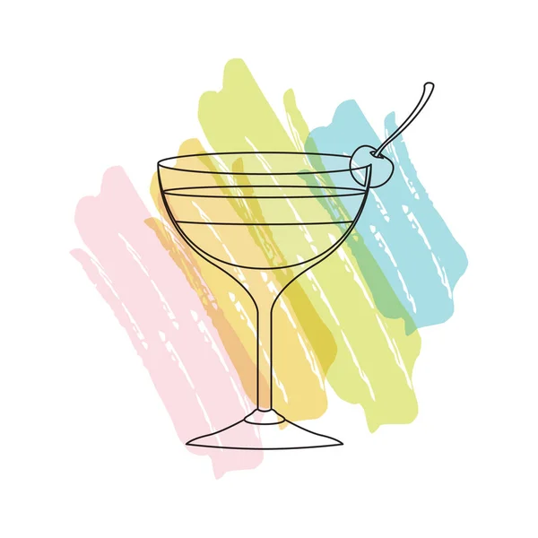 杯鸡尾酒饮料图标 — 图库矢量图片