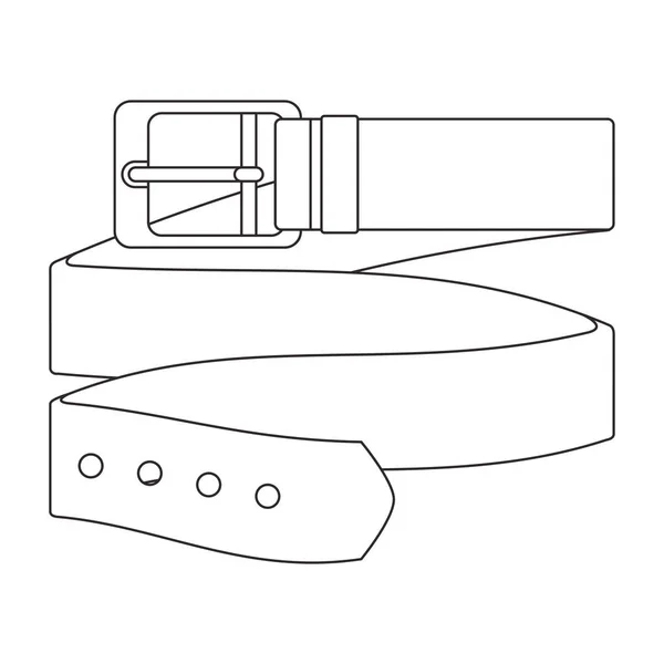 Icône ceinture élégante masculine — Image vectorielle