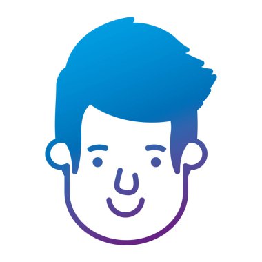 genç adam baş avatar karakter