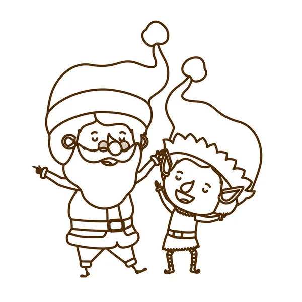 Santa Claus s pohybovou avatarem — Stockový vektor
