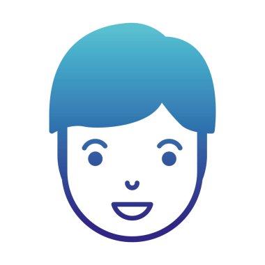 genç adam baş avatar karakter