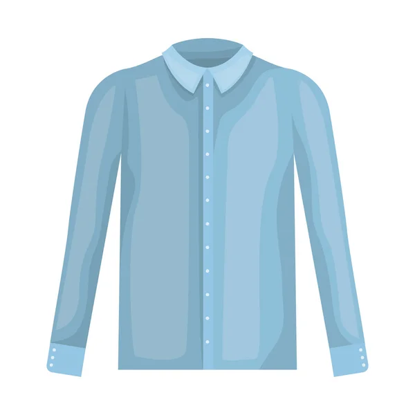 Elegante camisa masculina icono — Vector de stock