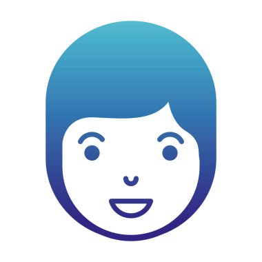 genç adam baş avatar karakter