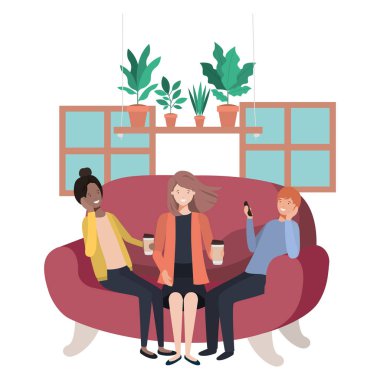 kanepekahve içme kadın grubu