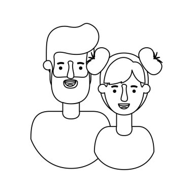 Çift avatar karakter simgeler