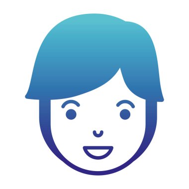 genç adam baş avatar karakter