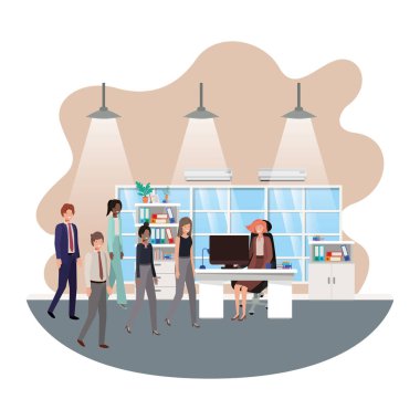 iş ofisinde insan iş grubu