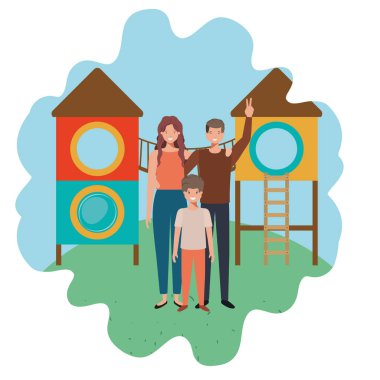 park oyun alanı avatar karakteri aile