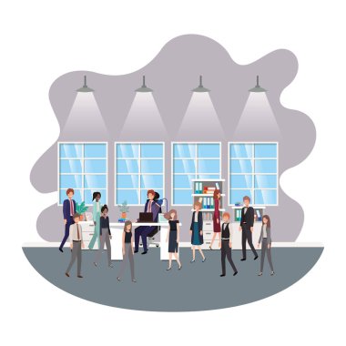 iş ofisinde insan iş grubu