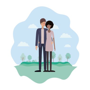 Park Avatars karakterler üzerinde çift