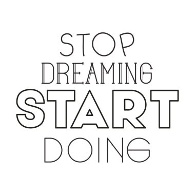 El yapımı yazı tipi ile pozitif mesaj