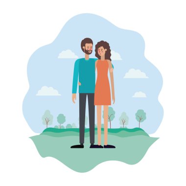 Park Avatars karakterler üzerinde çift