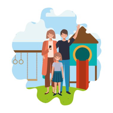 park oyun alanı avatar karakteri aile