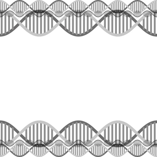 DNAチェーンサイエンスフレーム — ストックベクタ