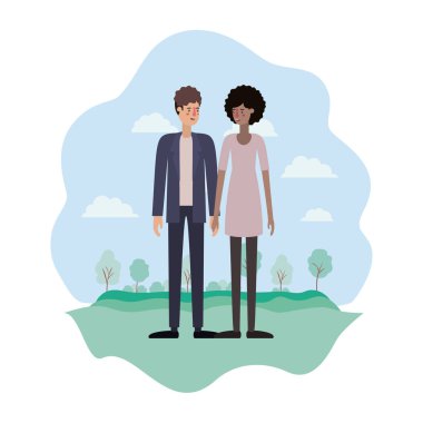 Park Avatars karakterler üzerinde çift