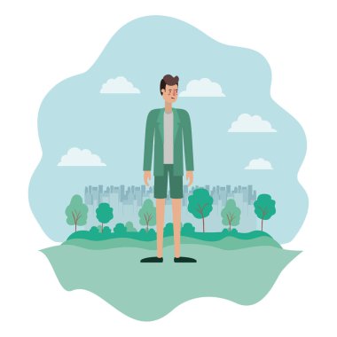 kamp avatar karakter genç adam