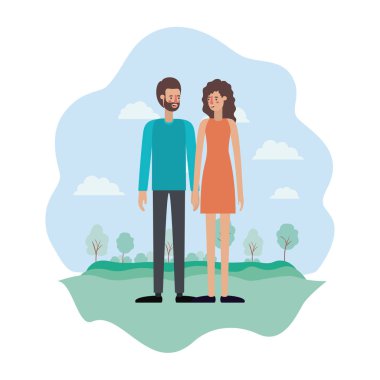 Park Avatars karakterler üzerinde çift