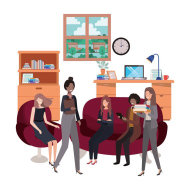 iş ofisinde insan iş grubu